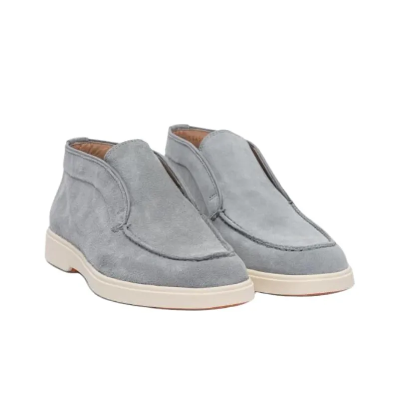Santoni Round Toe Slip On Loafers Women's-1