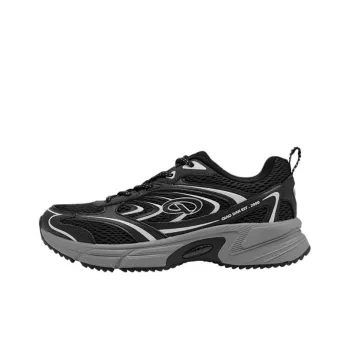 QIAODAN Abrasion Resistant Support Low Top Casual Shoes Women's Black Gray
