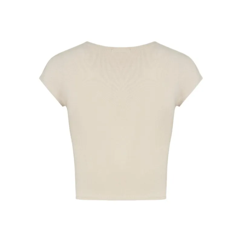 ONE SHALLOW Flutter Sleeve T Shirt Women's-1