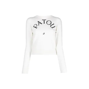 Patou Logo Intarsia Crewneck Jumper