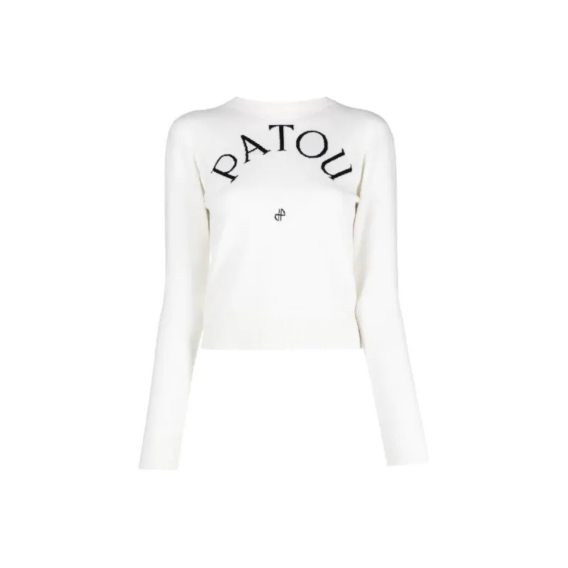 Patou Logo Intarsia Crewneck Jumper-0