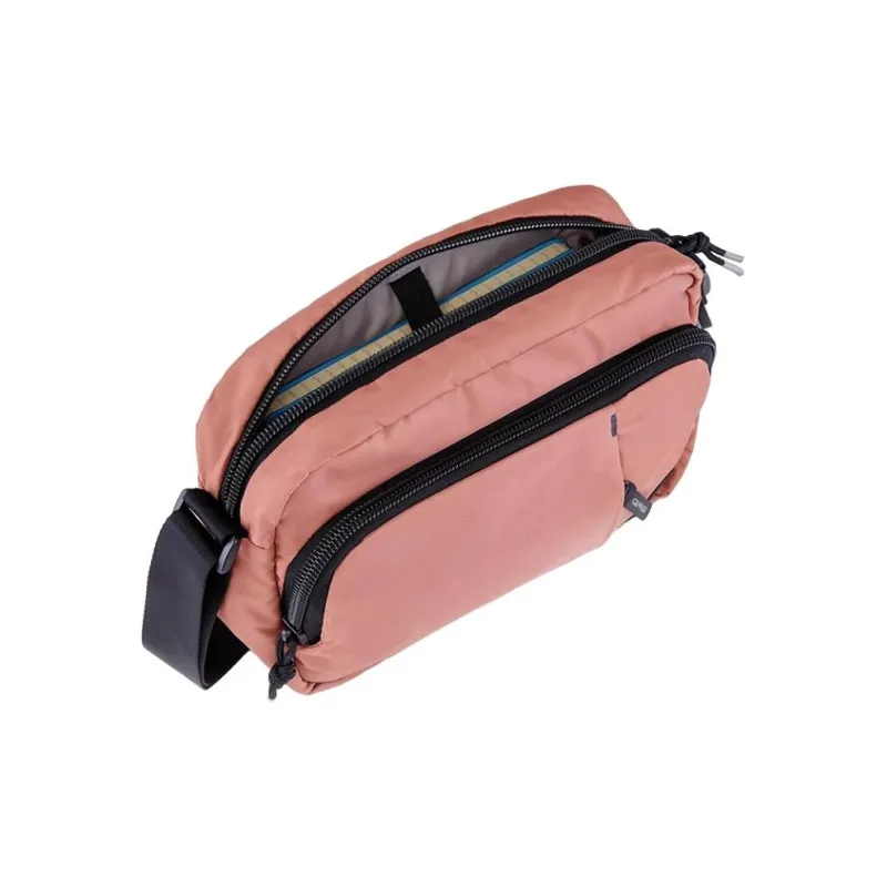 CRUMPLER Polyester Crossbody Bag, Shoulder Bag Unisex Black/Pink-4