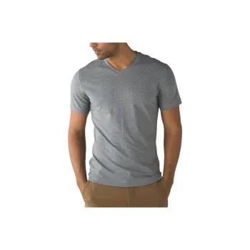 Lululemon 5 Year BasicV Neck T Shirt Men's Gray Heathered Medium Grey