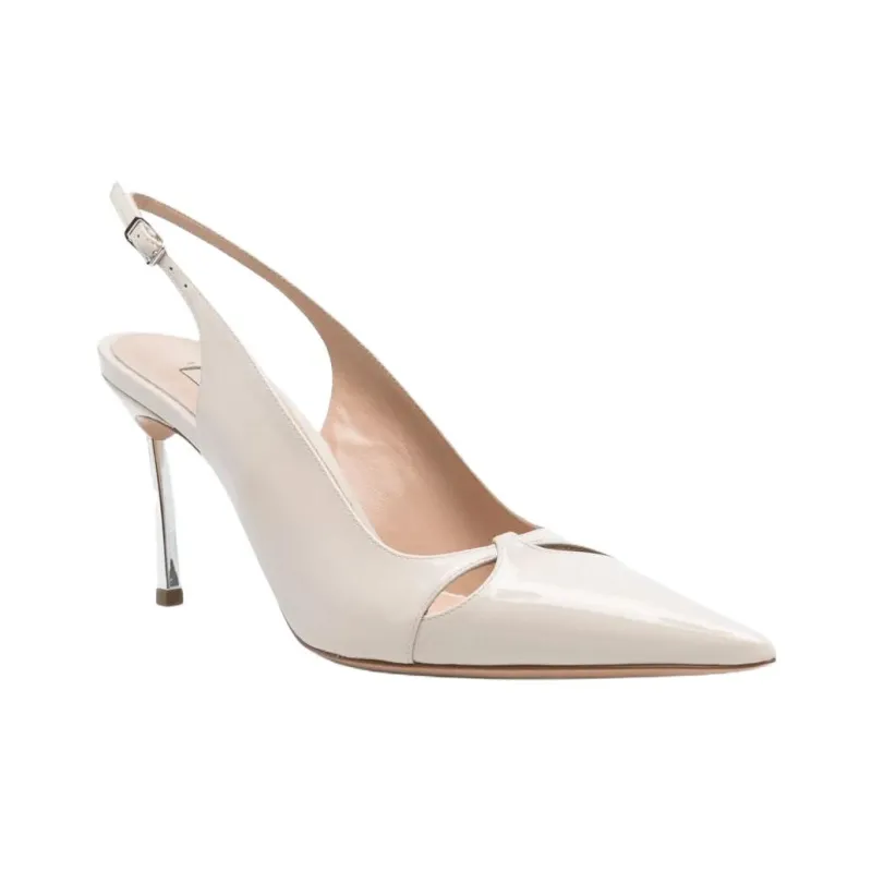 Casadei Blade Slim Heel High Heels 9cm Women's Light Beige-2