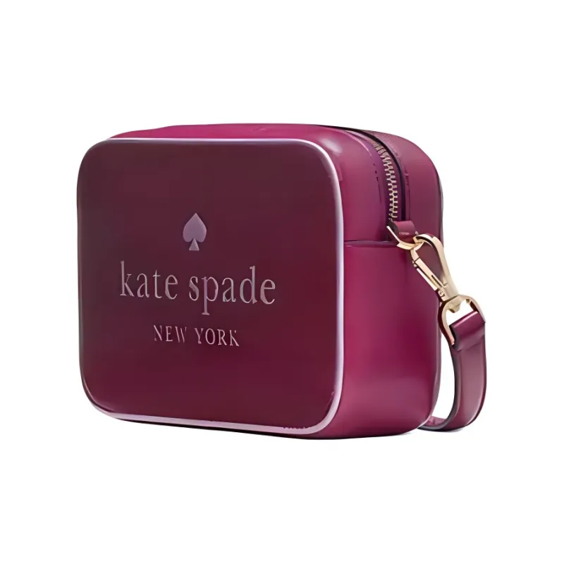 Kate Spade Patent Leather Crossbody Bag Shoulder Bag Mini Women's Burgundy-1