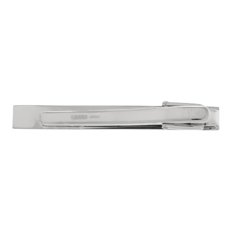 Lanvin Metal Tie Clip Unisex Silver-1