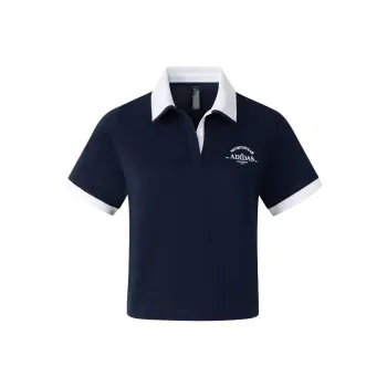 Adidas Verbiage Polo Tee Polo Shirt Women's College Navy