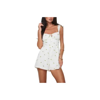 PRINCESS POLLY ORSINI ROMPER Jumpsuit Women's White/White