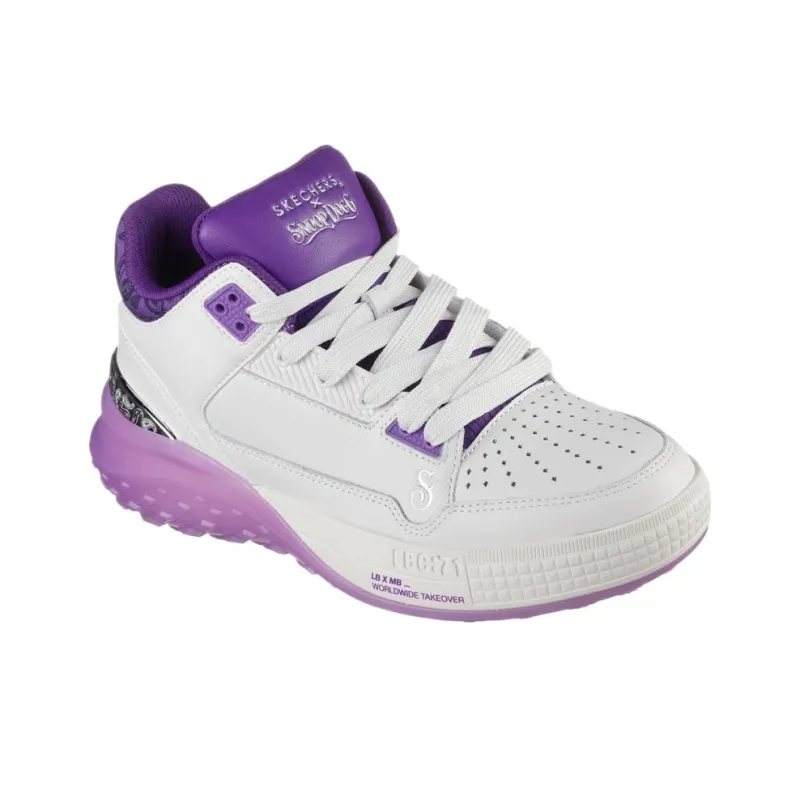 Snoop Dogg x Skechers Sizzle Mid Top Training Shoes Women's White-2
