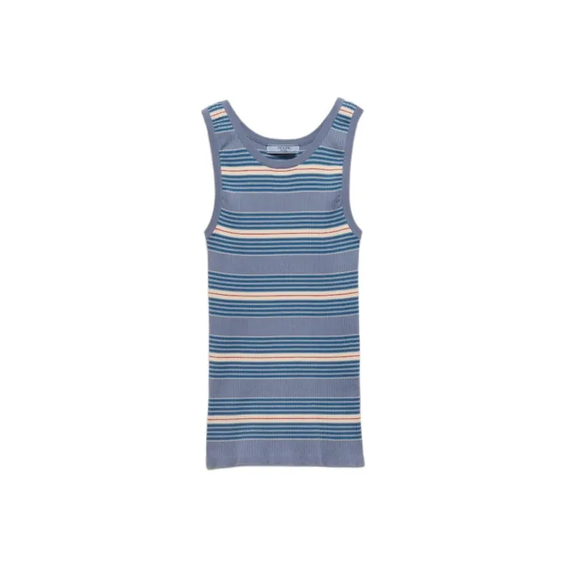 PRADA Striped Tank Top-0