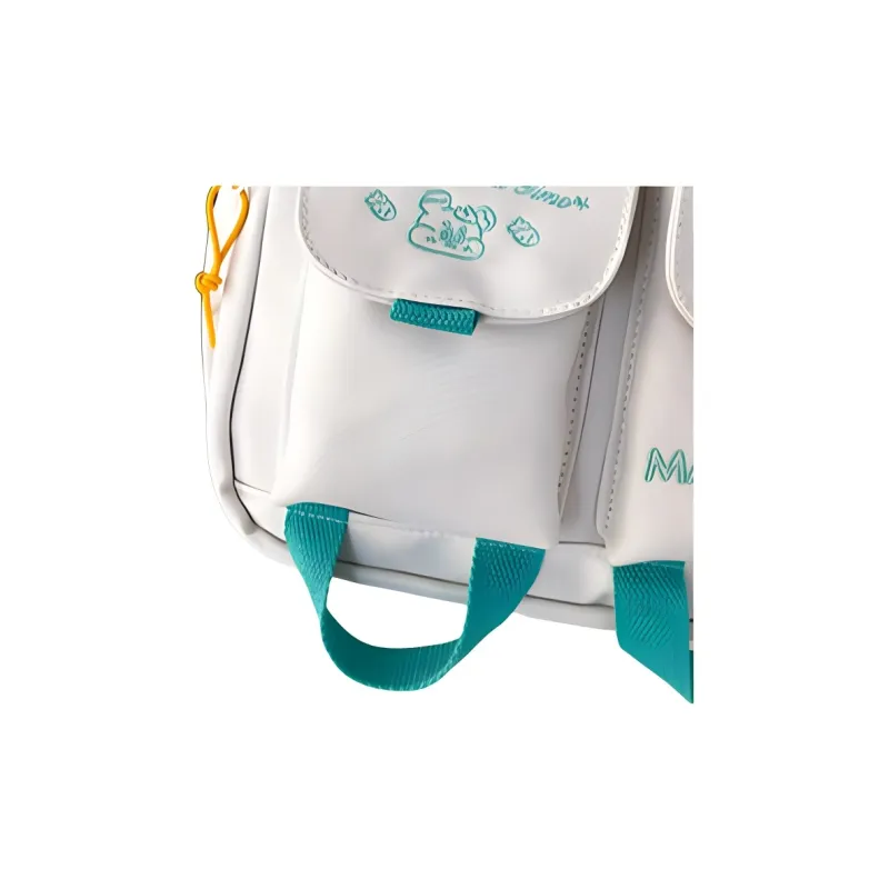 Alcohol Dragon Nylon Backpack Women's Multicolor-5