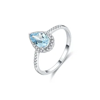 IL&CO. Natural Colored Gemstone 18K Gold Rings Women's