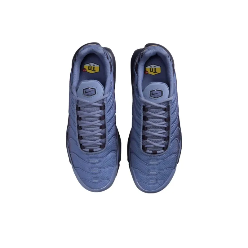 Nike Air Max Plus Slip Resistant And Breathable Low Top Running Shoes Men's Blue-3