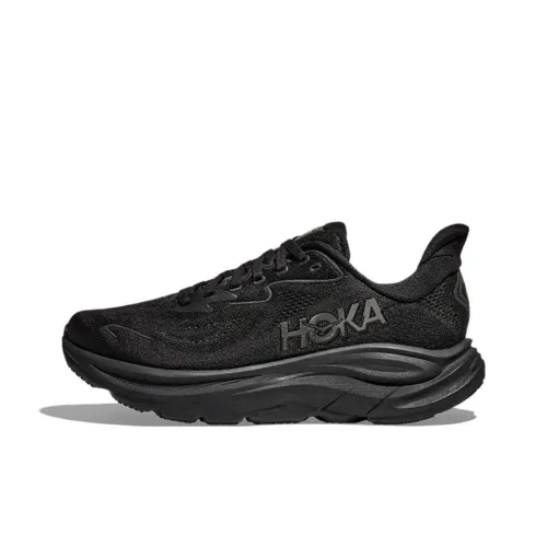 HOKA ONE ONE CLIFTON 10 Anti Slip Wear Resistant Low Top Casual Running Shoes Women's Black