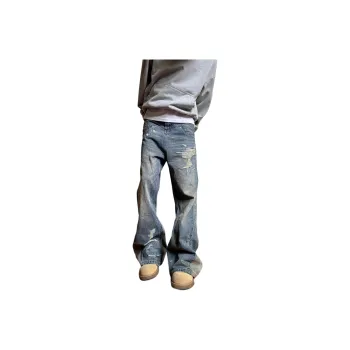 DUATOGE Jeans Men's Vintage Blue 