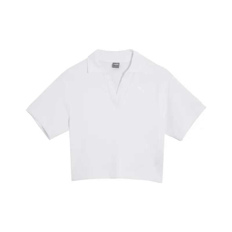 PUMA HER Polo Shirts Women's White-0