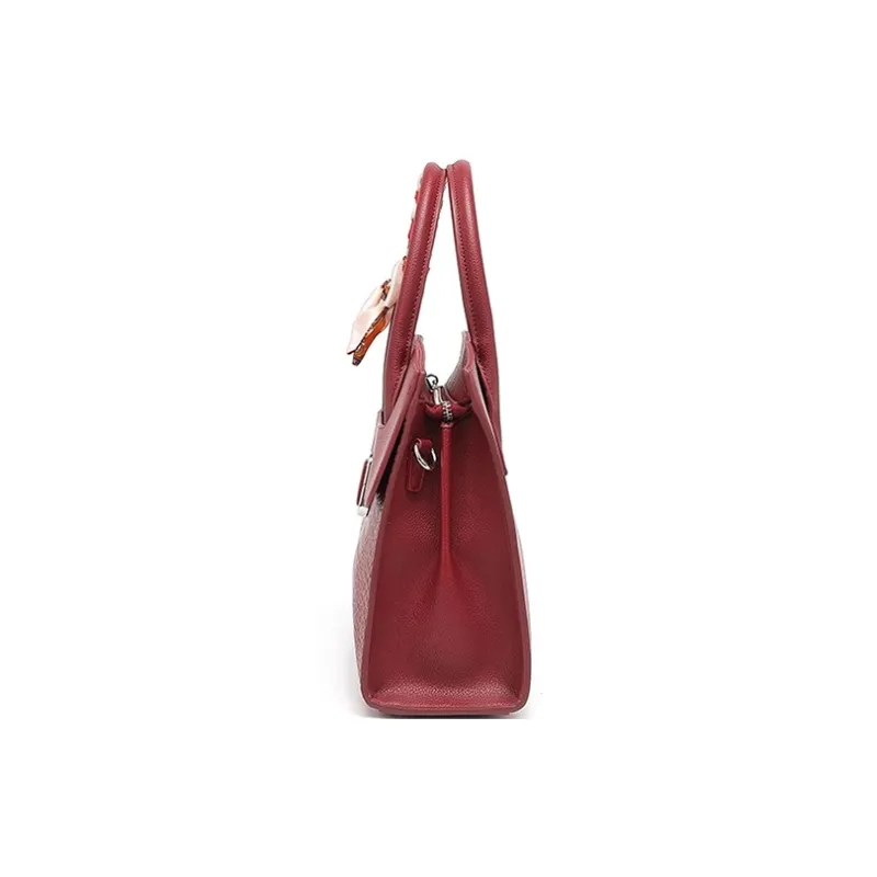 CLEVER& KETCH PU Shoulder Bag, Crossbody Bag, Handbag Women's Apricot/Red-7