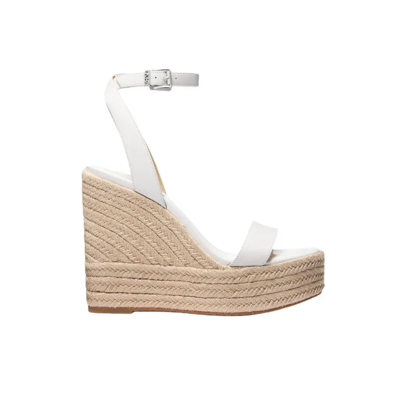 MICHAEL KORS Leighton One Strap Sandals 12.7cm Women's White-1
