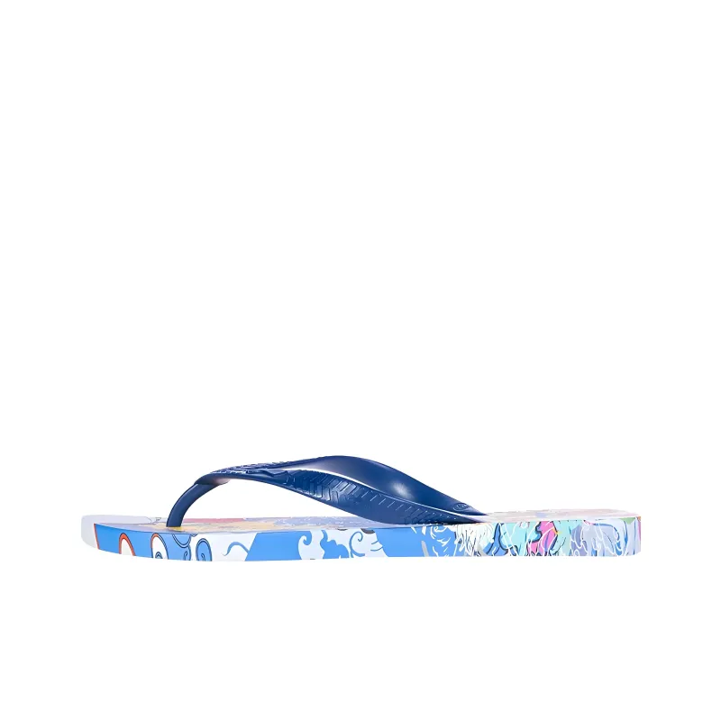 LiNing Abrasion Resistant Slip Resistant Quick Dry Flip Flops Unisex Light Blue-0