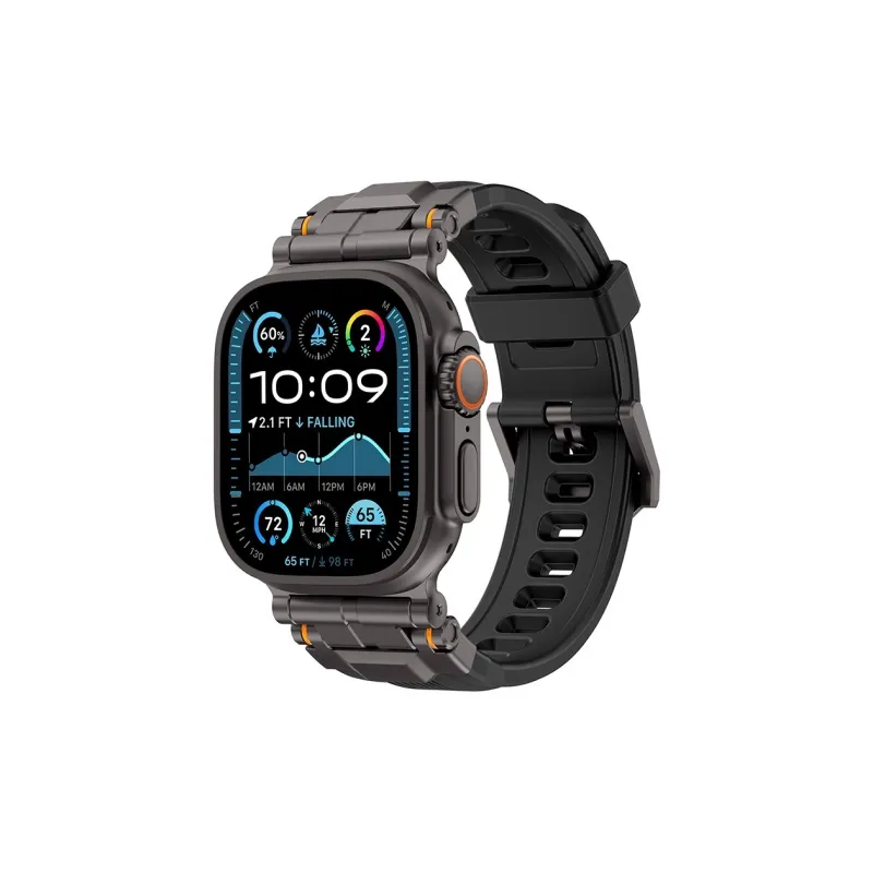 Watchbond Watch Band Apple Compatibility Silicone Material-6