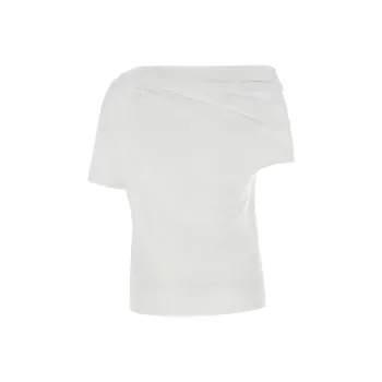 Givenchy Asymmetric Draped Neck T Shirt