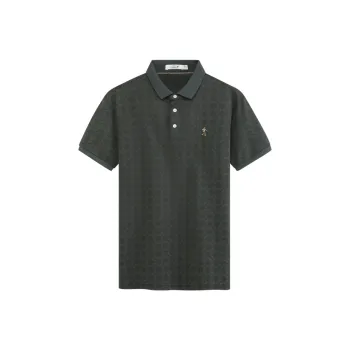 Dance With Wolves Polo Shirt Men's Gray Green