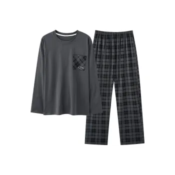 FENTENGCARE Pajama Set Men's Dark Gray