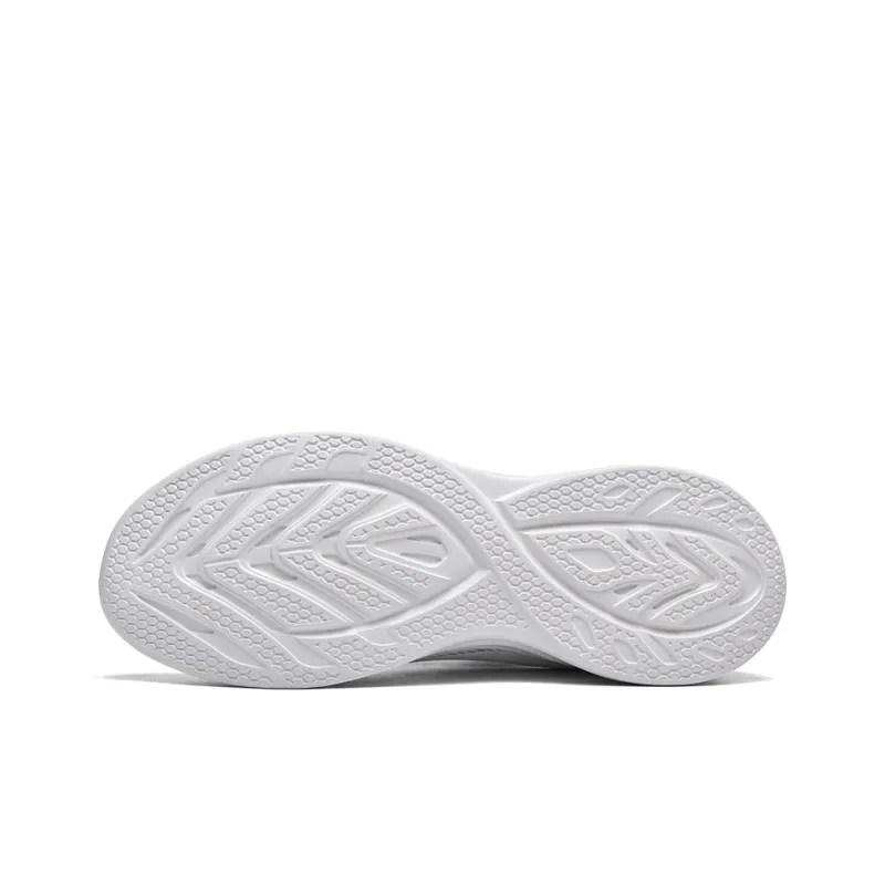 Binary Cushioning, Lightweight, Breathable Low Top Running Shoes Men's White-4