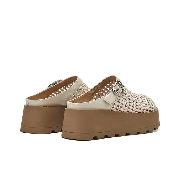 ST&SAT Cut Out Quiet Closed Toe Slippers Women's-3