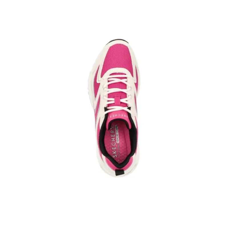 Skechers Street Tres Air Uno Cushioning, Wear Resistant Low Top Casual Shoes Women's Beige Pink-3