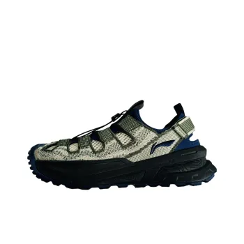 LiNing CF Tracing, Xunchuan Breathable And Resilient River Trekking Shoes Unisex Beige Green