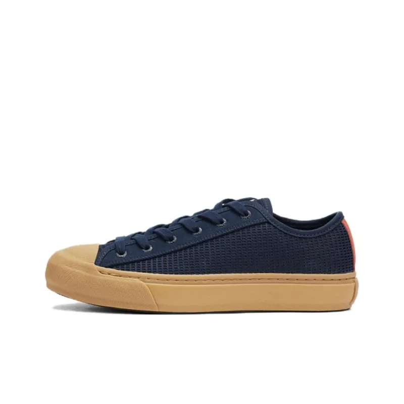 LACOSTE Anti Slip Wear Resistant Low Top Skateboard Shoes Men's Dark Blue-0