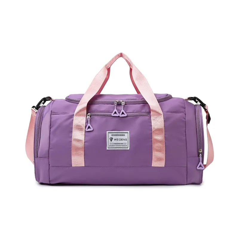 BUBM Oxford Travel Bag Unisex Black/Gray/Taro Purple/Dark Blue/Cherry Blossom Pink/Pink & Gray-12