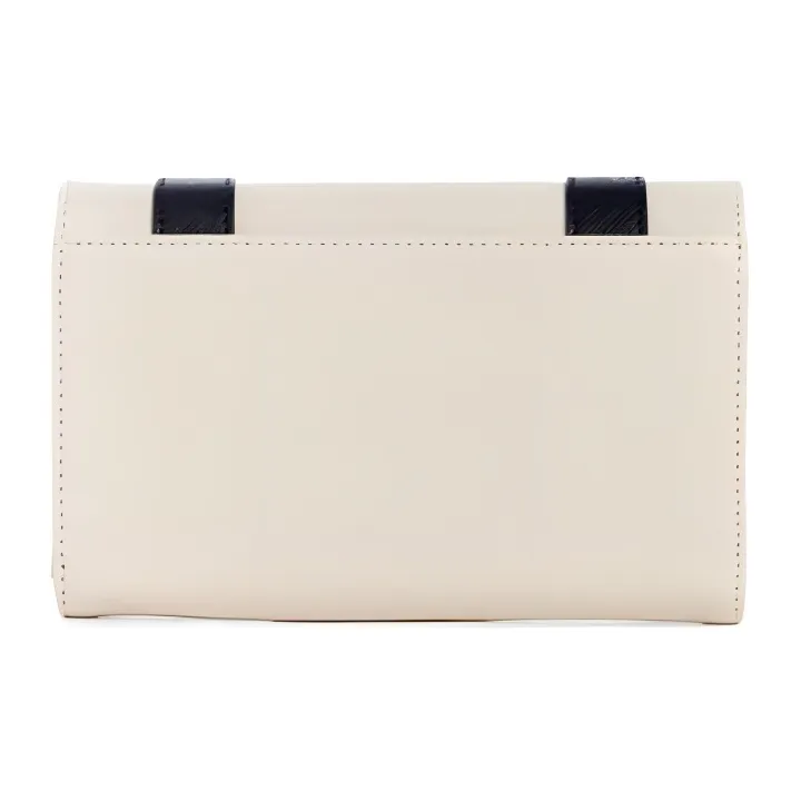 GUESS Artificial Leather Cell Phone Pouch Wallet Card Holder Women's Gray White-1