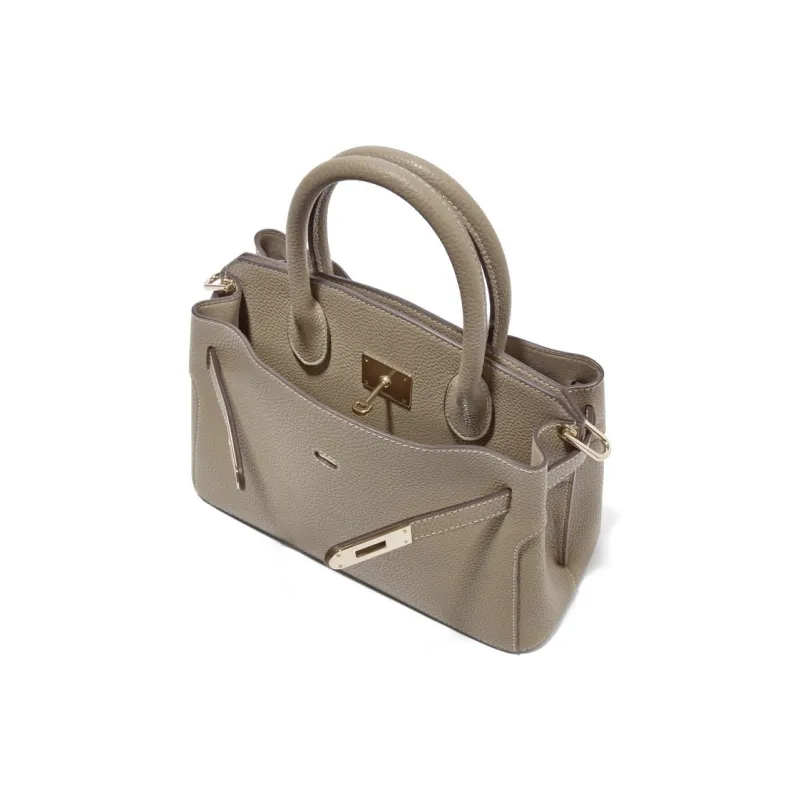 BELLE Cow Leather Handbag Medium Size Women's-2