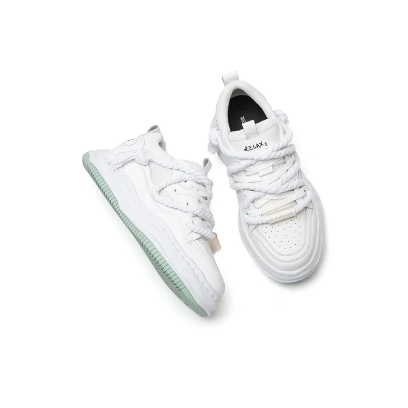 RELAXURSELF Slip Resistant, Abrasion Resistant, Breathable, Height Increasing Low Top Skateboard Shoes Unisex Gradient-11