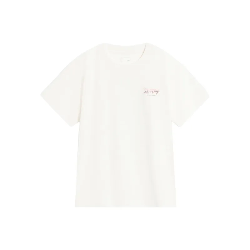 LiNing Sports Life Collection T Shirt Women's Ecru-0