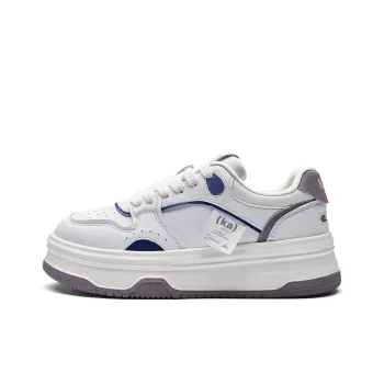 Kappa Back to Back Anti Slip Wear Resistant Low Top Skateboard Shoes Women's Classic White