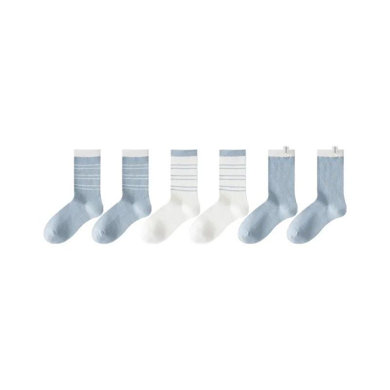 Cotton Gene Mid Calf Socks Women's Combo Set-59