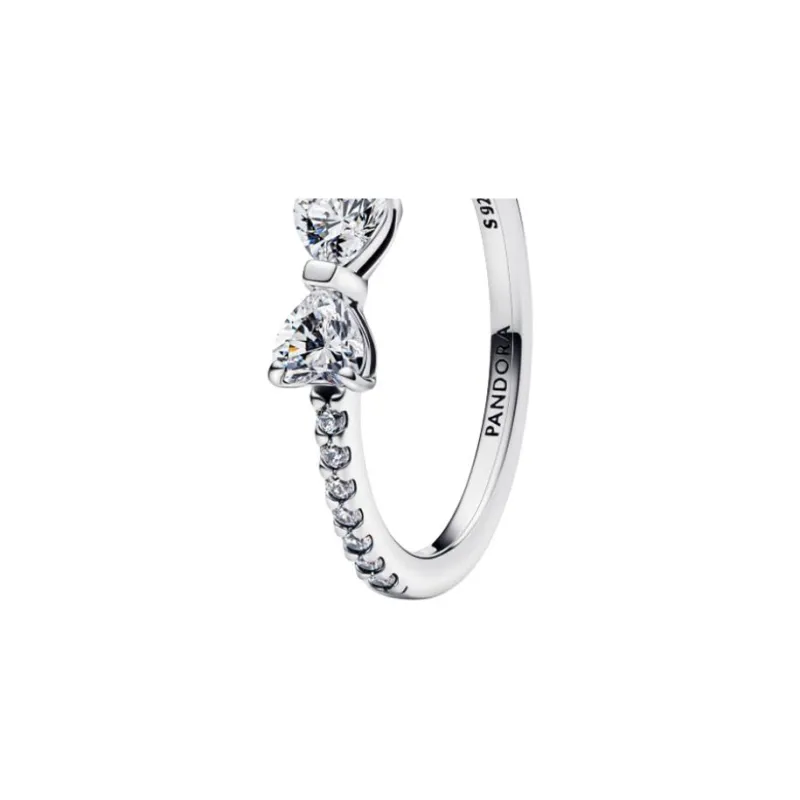 Pandora 925 Sterling Silver, Synthetic Cubic Zirconia Rings Women's Silver-1