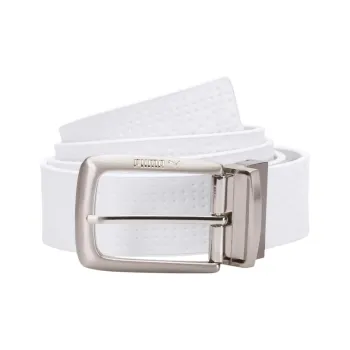 PUMA Split Cow Leather, Genuine Leather, Leather Belts Men's White 