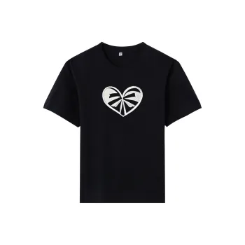 TEME Set in Sleeve T Shirt Women's Black