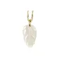 Tallow White Trumpets with Gold Inlay (without Chain)