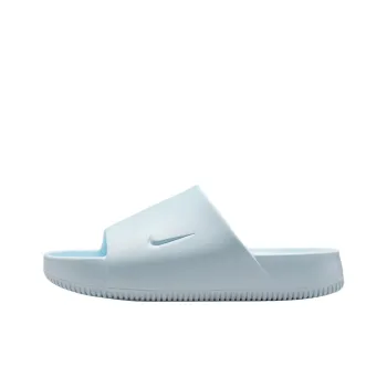 Nike Calm Rubber Sole Slip Resistant Slide Slippers Women's Blue