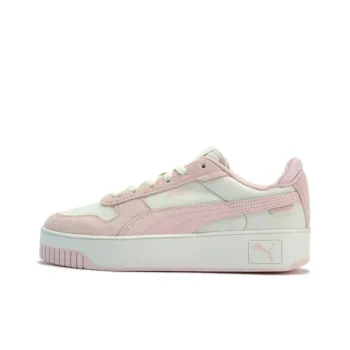 PUMA Carina Street Anti Slip Wear Resistant Low Top Skateboard Shoes Women's White Pink