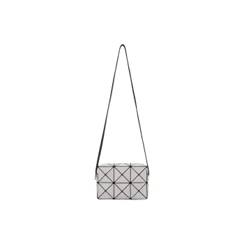 ISSEY MIYAKE Cuboid Polyvinyl Chloride Base Material Shoulder Bag, Crossbody Bag Women's Light Gray