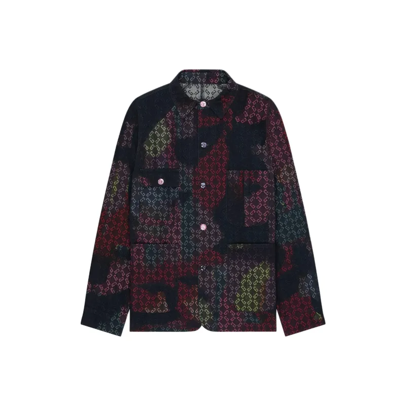 Givenchy SS25 Monogram 72 Denim Jacket Men's Multicolor-0