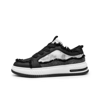 Hong Kong Meng Slip Resistant, Abrasion Resistant, Breathable Low Top Skateboard Shoes Men's