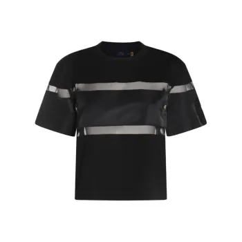 Sacai Sheer Panel Crewneck T Shirt