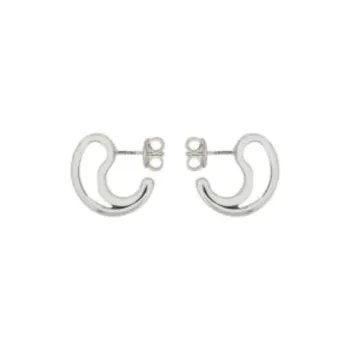 Bottega Veneta Sterling Silver Stud Earrings Women's Silver